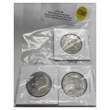Set of 3 Kennedy Half Dollars 1982-D