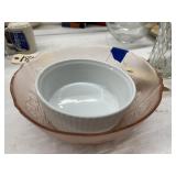 Pink Bowl - Quiche Bowl