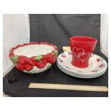 5 Pc - Mainstay Home Plates - Houseware Bowls