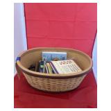 Basket w/Hardback Books - Calculator
