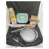 Box of Assorted Kitchen Supplies