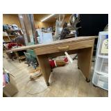 Small Desk on Wheels - 1 Drawer - Drop Side - 38x1