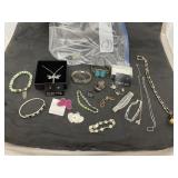 Bag of Assorted Costume Necklaces & Jewelry