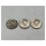 3 Coins - 1971 & Bicentennial Half Dollars