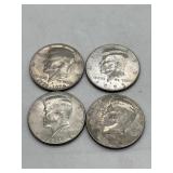 4 Half Dollars - 1981 - 1995 - 1776 to 1976
