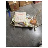 Metal Doll Cradle w/Doll