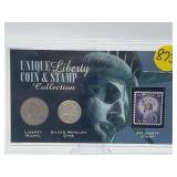 Unique Liberty Nickel & Silver Mercury Dime Coin