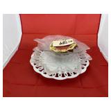 5pc - Glass Platters - Leaf Bowl - Small Decorativ