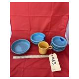 6 - Fiestaware Bowls & Coffee Cup