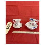 2 - Cream Pitcher & Plate