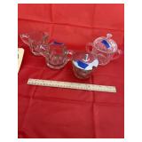 2 - Candy Dishes w/Lids - Creamer/Sugar