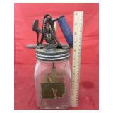 Vintage 2-Qt Butter Churn - Cracked