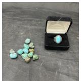 Turquoise Stones & Turquoise Ring