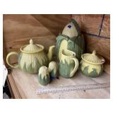 6 Pcs - Shawnee Corn Dishes - Salt/Pepper