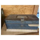 Metal Tackle Box w/Fishing Supplies