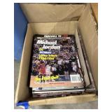 Box of Michael Jordan Sports Magazines