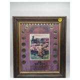 Framed Collection The Way West Buffalo Nickels