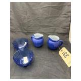 4 Pcs - Creamer - Sugar - 2 small Pitchers