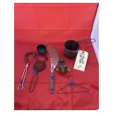 Vintage Utensils - Wooden Bobble Man