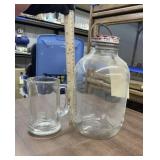 2 - Large Glass Jar & Mug