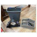 Paper Shredder Bin No Lid - Desk Organizer - Small