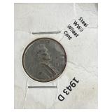 1943 D Steel WWII Wheat Penny