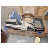 Box w/Baking Pans - Loaf Pans - Pie Pans