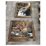 2 - Framed Pics 24"x19" & 20"x23"
