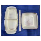 2 - Frankoma Platter & Bowl