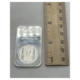 1 Troy Ounce 0.999 Fine Silver Bar