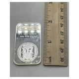 1 Troy Ounce 0.999 Fine Silver Bar