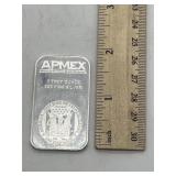 1 Troy Ounce 0.999 Fine Silver Bar