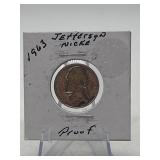 Jefferson Nickel Proof 1963