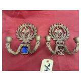 2 - Metal Candle Holders