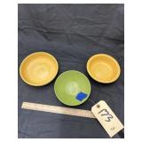 3 Pcs - Fiestaware Bowls