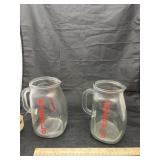 2 - large Glass Measuring Cups