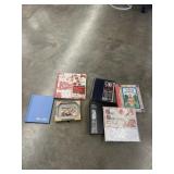 Plastic Bin w/Picture Frames - Photo Album Books