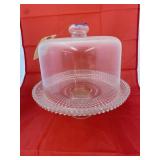 Glass Cake Stand w/Lid