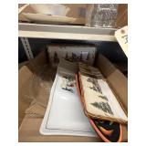 Box w/Ceramic Platters