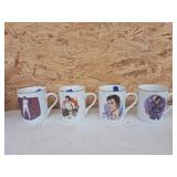 4pc - Nostalgia Collectable Elvis Mugs
