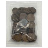 Approx 100 Wheat Pennies - var years