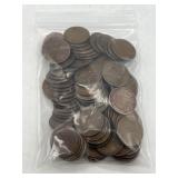 Approx 100 Wheat Pennies - var years