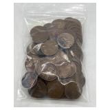 Approx 100 Wheat Pennies - var years