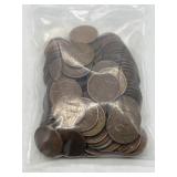 Approx 100 Wheat Pennies - var years
