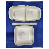 2 - Frankoma Platter & Bowl