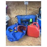 3pc - 1 Gal Gas Jug - Funnel - Bungy Cords -  Insu