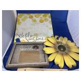 3pc - Sunflower Wall Hanging Dï¿½cor