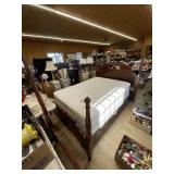 Full/Queen Size Bed Frame w/ Full Size Mattress