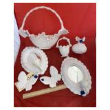 Plastic Framed Mirror/Candle Holder