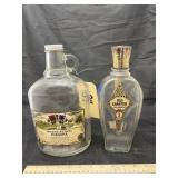 Old Charter Bourbon Bottle & Wine Bottle